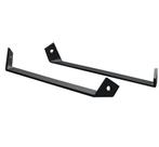 Set plankdragers 238x38x20 mm zwart staal, Nieuw, Overige materialen