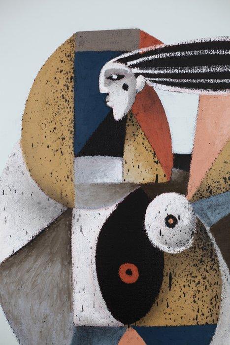 Jone Hopper - Baigneuse à la grande coiffe, Antiek en Kunst, Kunst | Schilderijen | Modern