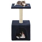 vidaXL Kattenkrabpaal met sisal krabpaal 55 cm donkerblauw, Dieren en Toebehoren, Verzenden, Nieuw