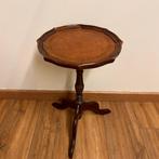 Bijzettafel - Hout, Goudleer