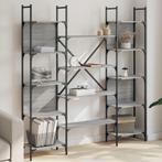 vidaXL Boekenkast 155,5x24x166,5 cm bewerkt hout grijs, Huis en Inrichting, Verzenden, Nieuw