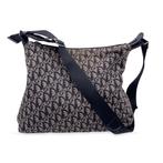 Christian Dior - Black Logogram Oblique Canvas Messenger Bag, Nieuw