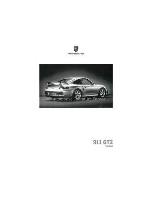 2003 PORSCHE 911 GT2 MODELGEGEVENS BROCHURE NEDERLANDS, Livres, Autos | Brochures & Magazines, Enlèvement ou Envoi