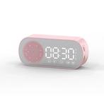 Alarm Klok Speaker - Spiegel FM Radio LED Snooze Wekker -, TV, Hi-fi & Vidéo, Verzenden