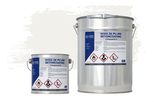 Wixx 2K PU 450 Betoncoating RAL 9016 | Verkeerswit 5L, Doe-het-zelf en Bouw, Verf, Beits en Lak, Nieuw, Verzenden