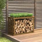 vidaXL Houtblokhouder 108x52x74 cm massief grenenhout