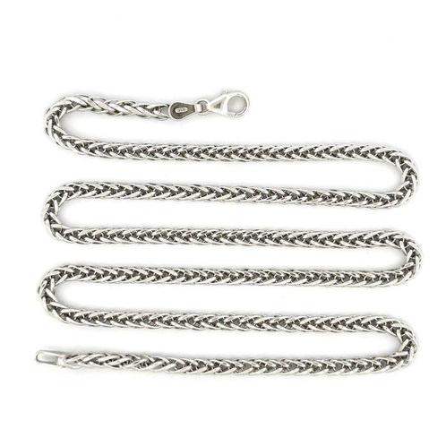 Handmade - Collier - Spiga - 7.6 g - 18 carats Or blanc, Handtassen en Accessoires, Kettingen