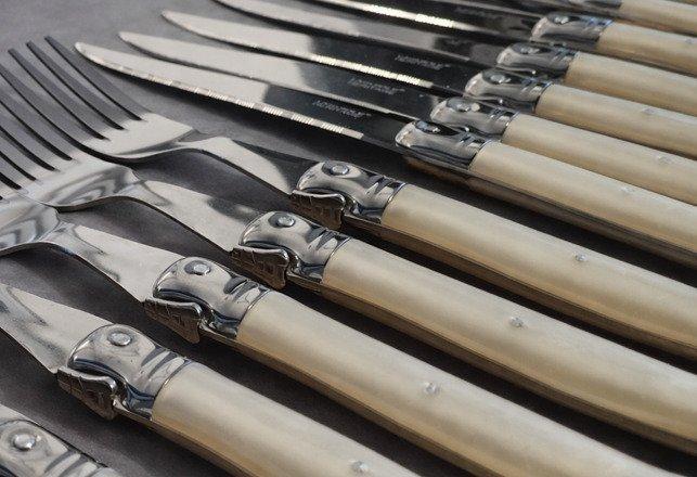 laguiole - Bestekset (24) - Staal - Laguiole bestekset, Antiquités & Art, Antiquités | Ustensiles de cuisine