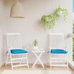 vidaXL Stoelkussens 2 st 40x40x7 cm oxford stof lichtblauw, Huis en Inrichting, Woonaccessoires | Kussens, Verzenden, Nieuw