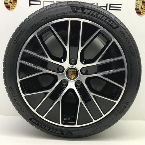 Porsche Taycan ORIGINELE 20inch Turbo Aero zw/alu met banden, Autos : Pièces & Accessoires, Pneus & Jantes, Enlèvement