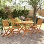 vidaXL 5-delige Tuinset inklapbaar massief acaciahout, Tuin en Terras, Verzenden, Nieuw, Tuinset