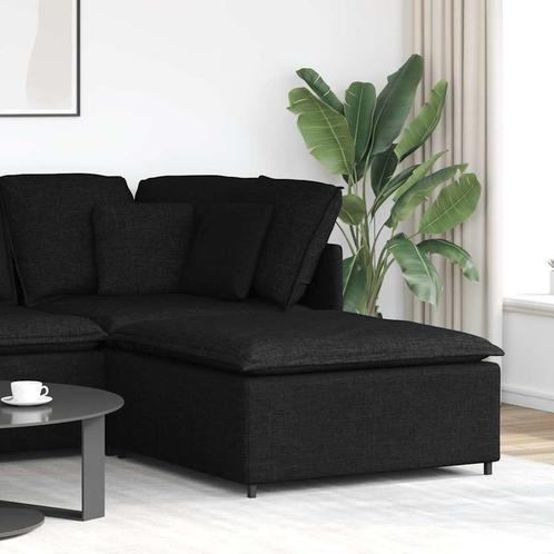 vidaXL Modulaire voetenbank module 100x100x48 cm zwart, Huis en Inrichting, Zetels | Voetbanken en poefs, Nieuw, Verzenden