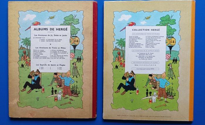 Tintin T2 + T15 - 2x C - 2 Albums en heruitgaven diverses -, Boeken, Stripverhalen