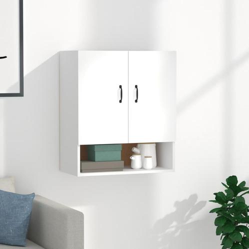 vidaXL Wandkast 60x31x70 cm bewerkt hout wit, Huis en Inrichting, Kasten | Overige, Nieuw, Verzenden