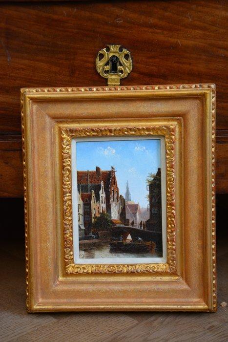 Jacob Jan Coenraad Spöhler (1837-1894) - Stadsgezicht, Antiek en Kunst, Kunst | Schilderijen | Klassiek