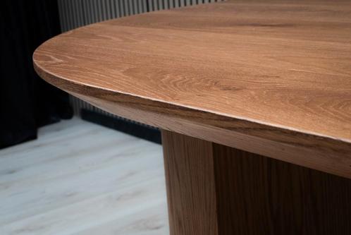 Tafel Plat Ovaal Eikenhout  Half Rond  300x100, Huis en Inrichting, Tafels | Eettafels