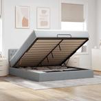 vidaXL Bed poef met matras en LEDs 180x200 cm stof, Huis en Inrichting, Verzenden, Nieuw