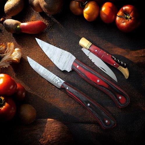 Forged with D2 Tool Steel & Old 1095/15n20 Folded Steel, Antiek en Kunst, Antiek | Keukengerei