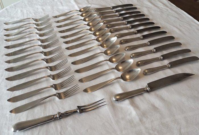 Solingen - Bestekset voor 12 personen (38) - Legering, Staal, Antiek en Kunst, Antiek | Meubels | Tafels