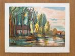 Robert Francolin (1899-1974) - Paysage fluvial, c.1960