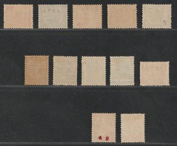 Nederlands-Indië 1908 - Selectie Koningin Wilhelmina met beschikbaar voor biedingen