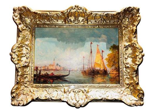W. Ziller (XIX-XX) - Vue de Venise, Antiek en Kunst, Kunst | Schilderijen | Klassiek