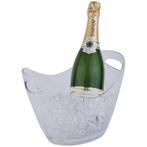 Acryl champagne bowl klein transparant | Voor 2 flessen |APS, Verzenden