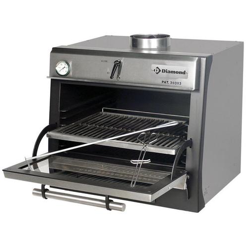 Houtskooloven-BBQ, GN 1/1 (60 Kg/h)/Roestvrij staal -, Zakelijke goederen, Horeca | Keukenapparatuur, Nieuw in verpakking, Fornuis, Frituur en Grillen