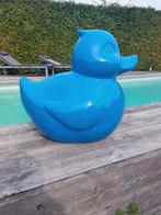 Beeld, large blue bath duck - 60 cm - polyresin