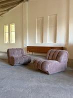 Fauteuil (2) - Fluweel, Hout - Modulaire fauteuil