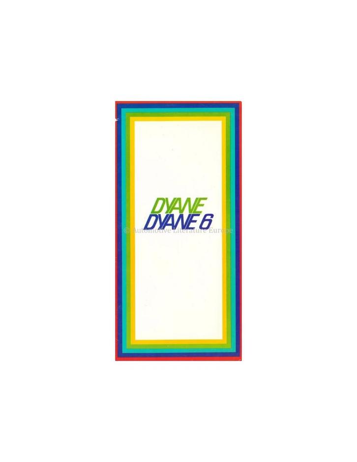 1968 CITROEN DYANE BROCHURE NEDERLANDS, Livres, Autos | Brochures & Magazines, Enlèvement ou Envoi