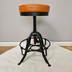 Tabouret - réglable en hauteur - Cuir, Métal