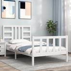 vidaXL Bedframe zonder matras massief grenenhout wit 140x200, Verzenden, Nieuw