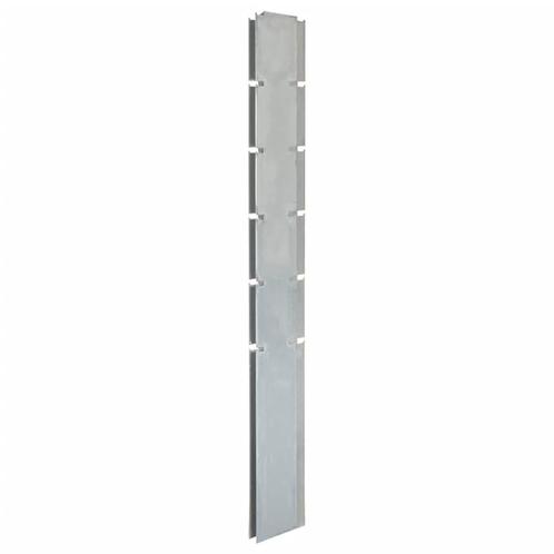 vidaXL Poteau de clôture en gabion argenté 160 cm acier, Jardin & Terrasse, Poteaux, Poutres & Planches, Neuf, Envoi