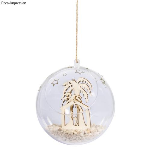 Houten steekdelen kribbe, 4, 5cm. pakje voor 2 bollen kribbe, Hobby en Vrije tijd, Knutselen, Nieuw