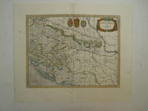 Kroatië - Bosnië en Herzegovina; Johannes Janssonius -, Boeken, Atlassen en Landkaarten