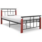 Bedframe Metaal/Eik 90x200cm | Retour Deal | Nu met 60% V..., 90 cm, Eenpersoons, Verzenden, Zwart