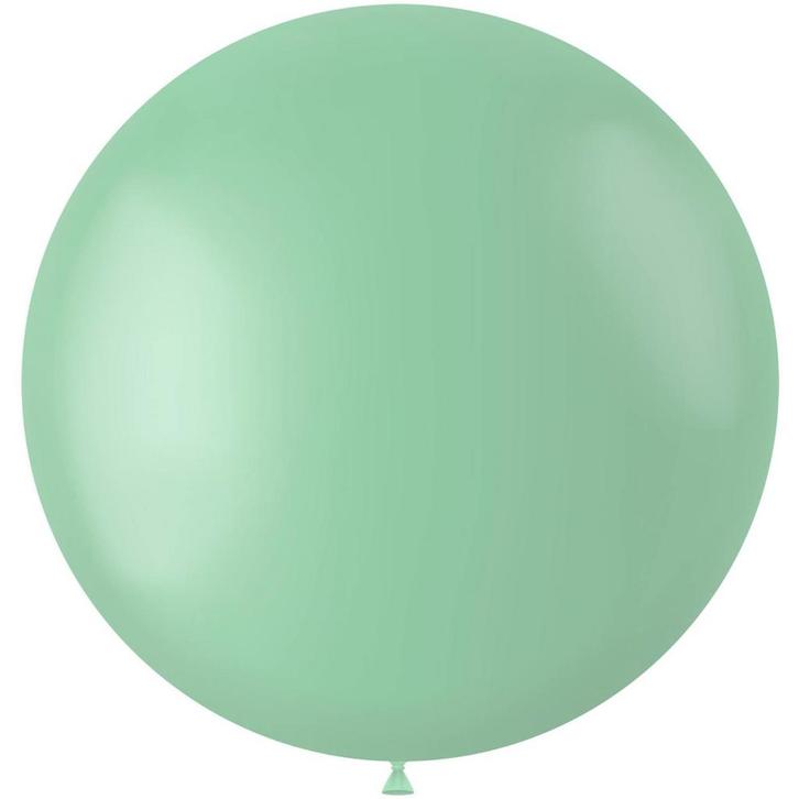 Mintgroene Ballon Powder Pistache 80cm, Hobby en Vrije tijd, Feestartikelen, Nieuw, Verzenden