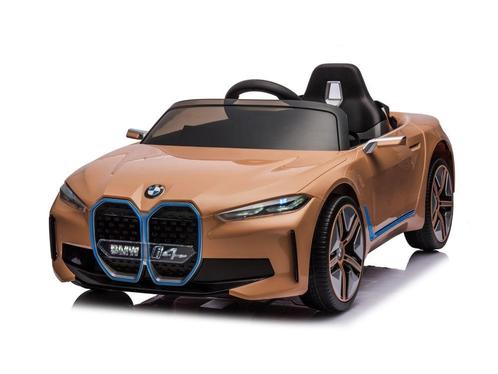 BMW i4, elektrische kinderauto, 12v, leren zitje, muziekmodu, Kinderen en Baby's, Speelgoed | Buiten | Accuvoertuigen, Ophalen of Verzenden