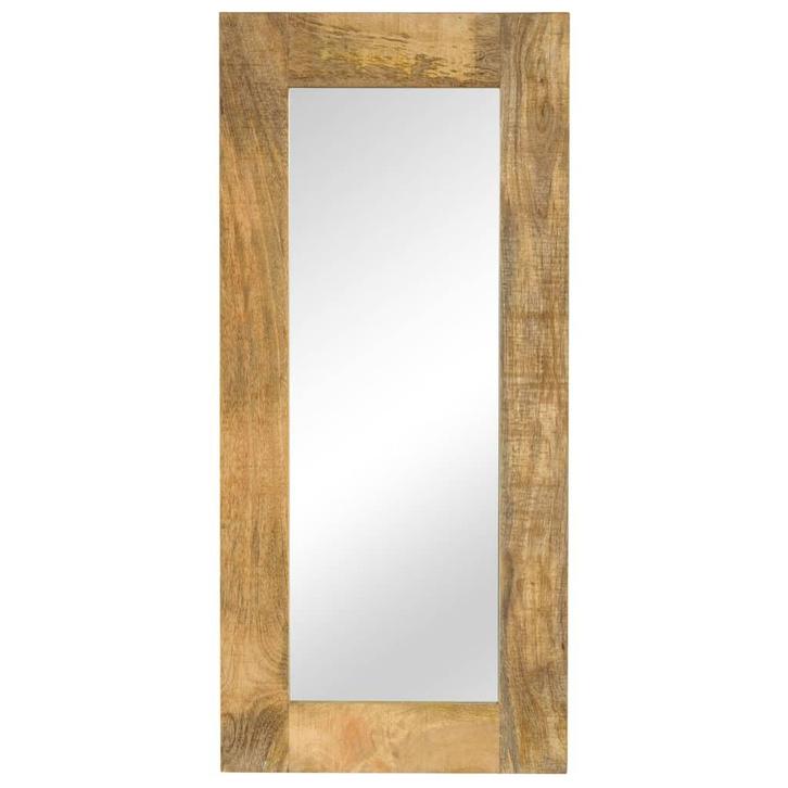vidaXL Spiegel 50x110 cm massief mangohout, Huis en Inrichting, Woonaccessoires | Spiegels, Nieuw, Verzenden
