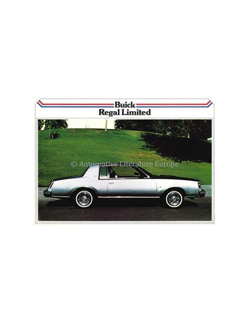 1979 BUICK REGAL LIMITED LEAFLET NEDERLANDS, Boeken, Auto's | Folders en Tijdschriften
