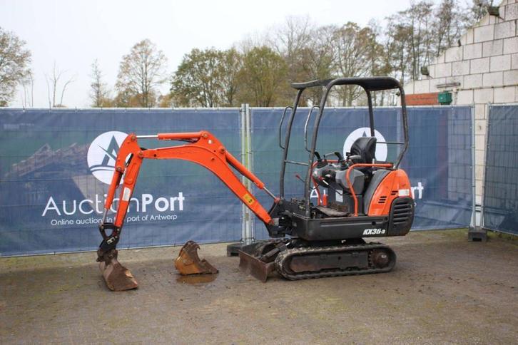 Veiling: Minigraver Kubota KX36-3 Diesel 9.6kW, Zakelijke goederen, Machines en Bouw | Kranen en Graafmachines, Ophalen