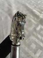 Canne de marche - Bois, Laiton, plaqué argent - Cavallo -, Antiquités & Art