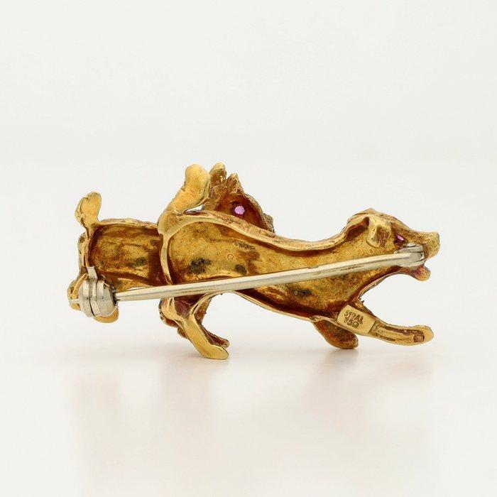 Broche - 18 carats Or jaune, Bijoux, Sacs & Beauté, Bijoux anciens
