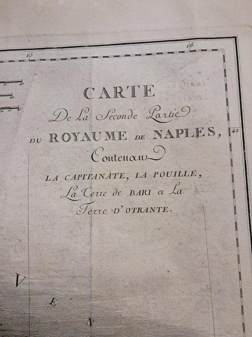 Italië - Puglia; Jean-Claude Richard de Saint-Non - Carte de, Boeken, Atlassen en Landkaarten