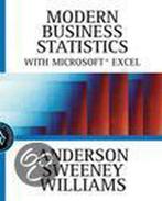 Modern Business Statistics With Microsoft Excel, Verzenden, David Anderson
