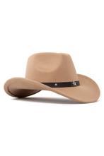 Cowboyhoed Lichtbruin Wolvilt Ster Lichtbruine Cowboy Wester, Ophalen of Verzenden, Nieuw