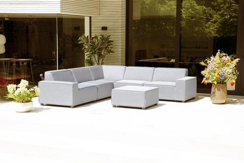 Flow. Cube hoekbank Lead Chiné |   Sunbrella | SALE, Tuin en Terras, Tuinsets en Loungesets