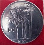 Italië, Italiaanse Republiek. 100 Lire 1957 Minerva