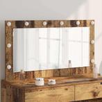 vidaXL Make-up Spiegel Oud Hout 100 x 55 x 18 cm Bewerkt, Huis en Inrichting, Woonaccessoires | Spiegels, Verzenden, Nieuw